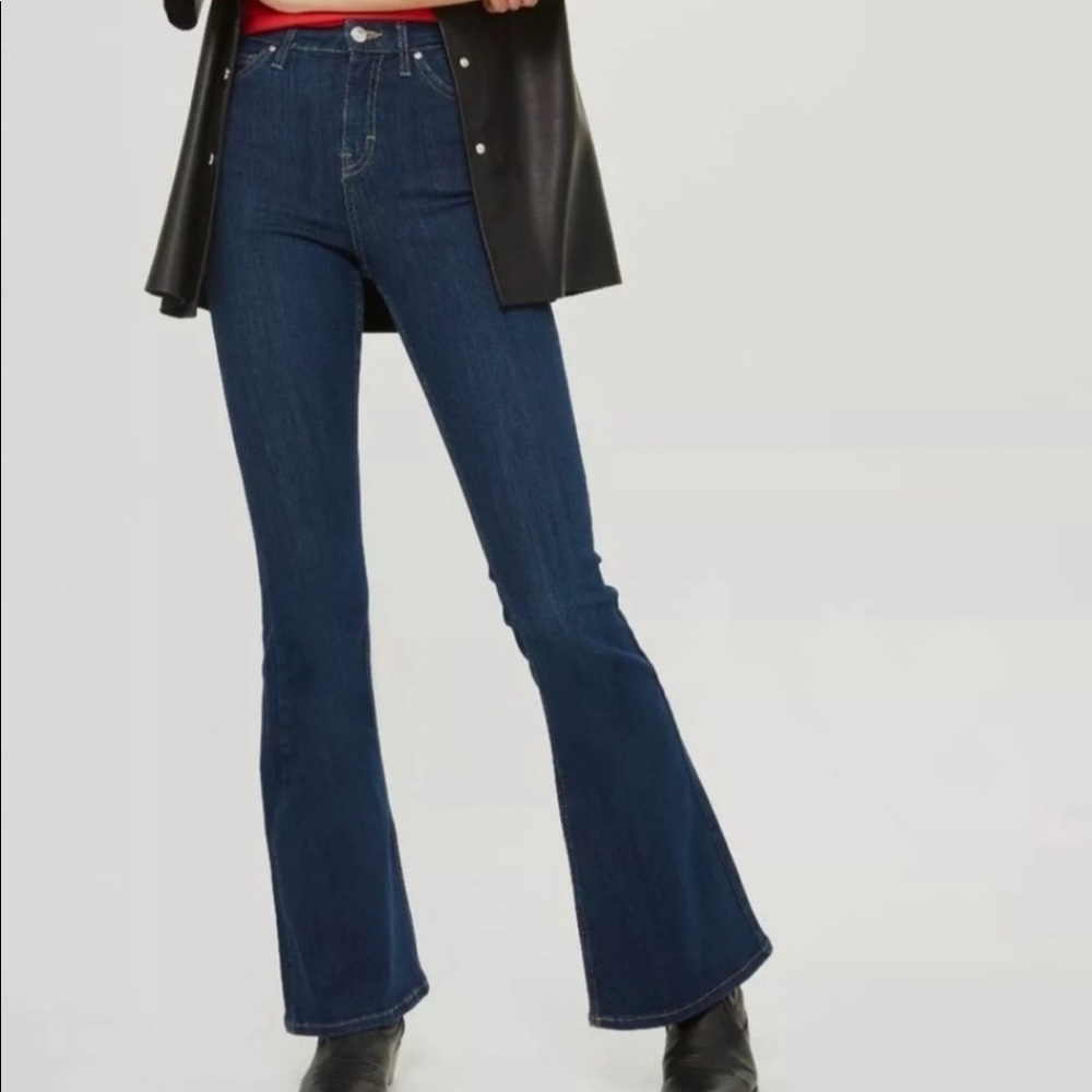 Topshop Jamie Flare - Dark Blue